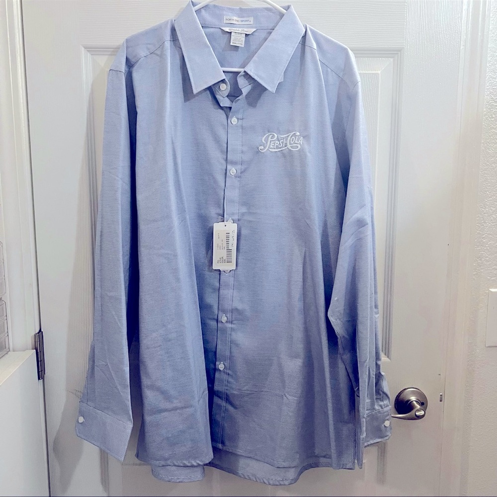 Pepsi Cola XXL Button Up Dress Shirt NWT